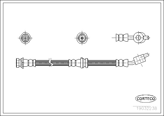 Brzdová hadica CORTECO