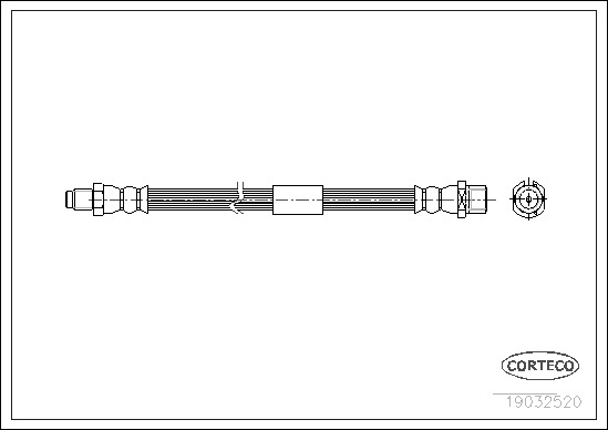 Brzdová hadica CORTECO