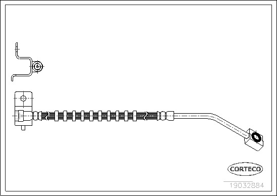Brzdová hadica CORTECO