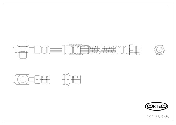 Brzdová hadica CORTECO