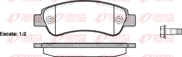 Sada brzdových platničiek kotúčovej brzdy REMSA