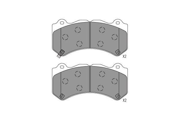 Sada brzdových platničiek kotúčovej brzdy KAVO PARTS