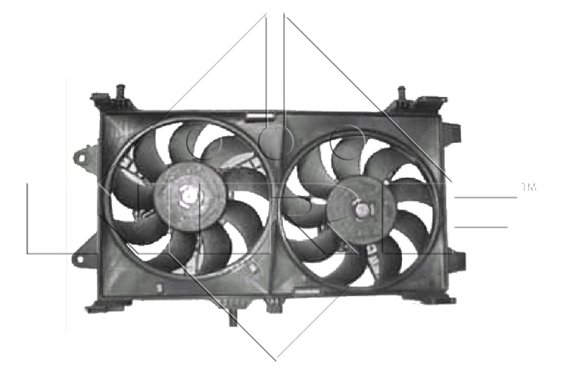 Ventilátor chladenia motora NRF