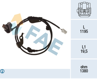 Snímač počtu otáčok kolesa FAE