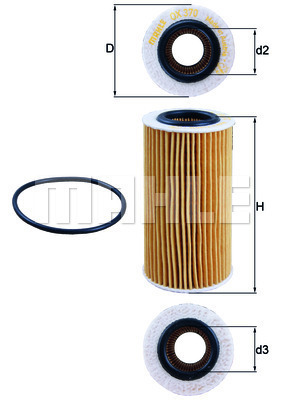Olejový filter MAHLE