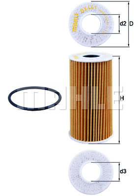 Olejový filter MAHLE