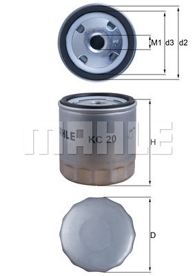 Palivový filter MAHLE