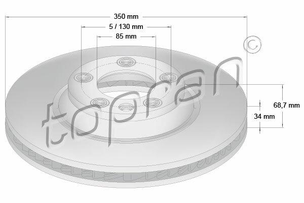 Brzdový kotúč TOPRAN