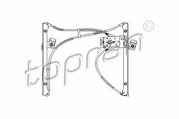 Mechanizmus zdvíhania okna TOPRAN