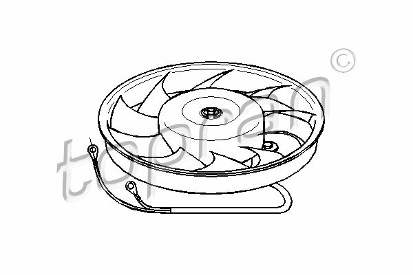 Ventilátor chladenia motora TOPRAN