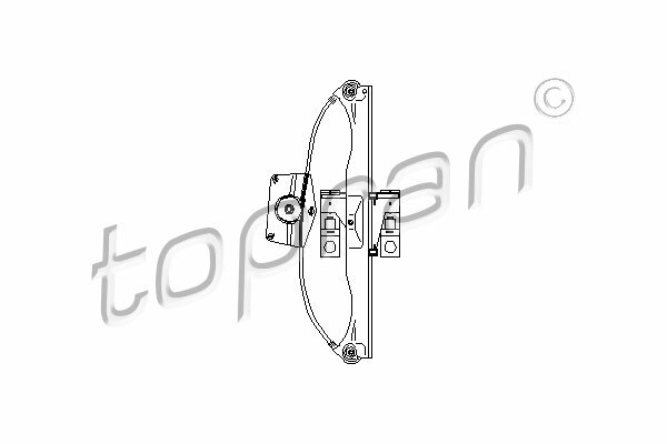 Mechanizmus zdvíhania okna TOPRAN