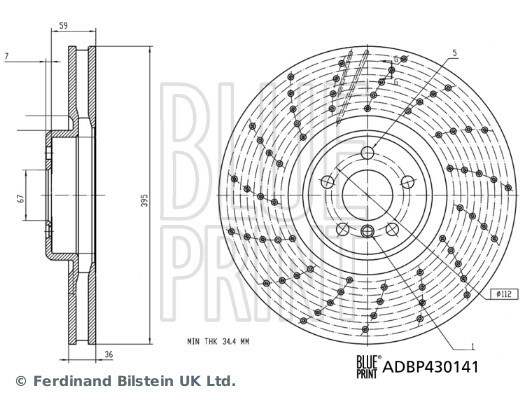 Brzdový kotúč BLUE PRINT