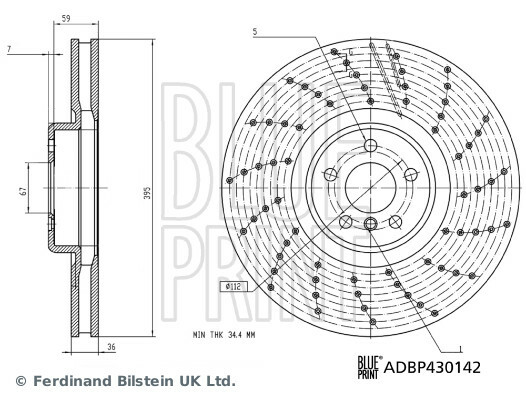 Brzdový kotúč BLUE PRINT