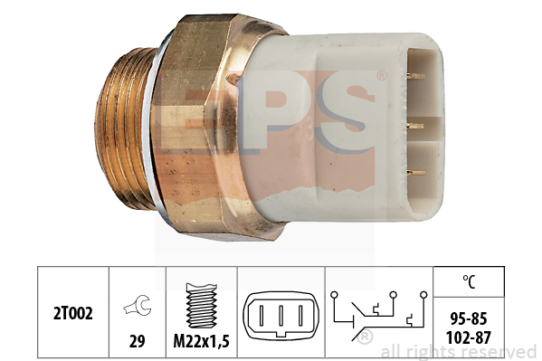 Teplotný spínač ventilátora chladenia EPS