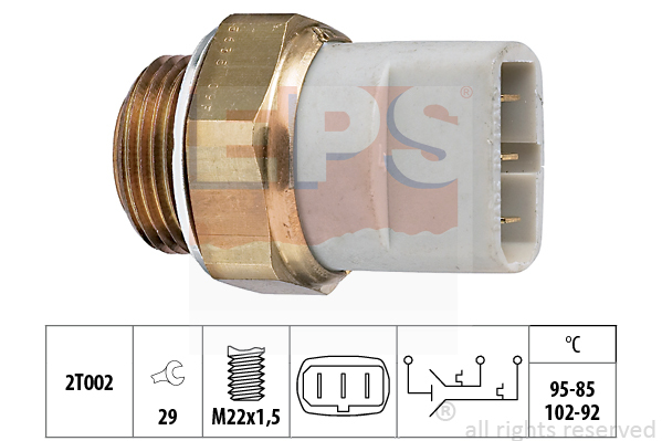 Teplotný spínač ventilátora chladenia EPS