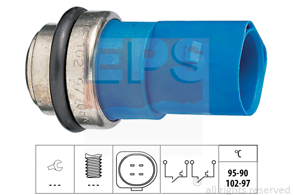 Teplotný spínač ventilátora chladenia EPS