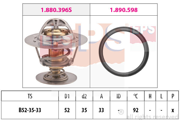 Termostat chladenia EPS