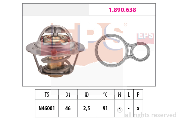 Termostat chladenia EPS