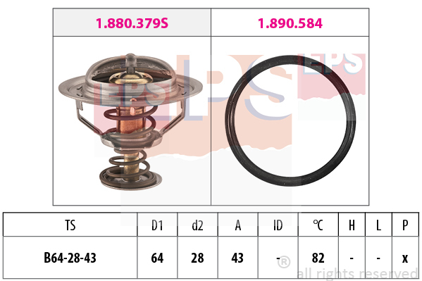 Termostat chladenia EPS