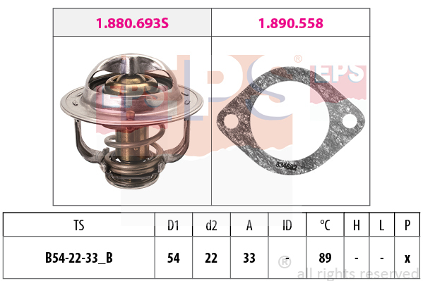 Termostat chladenia EPS