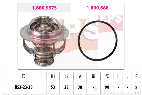 Termostat chladenia EPS