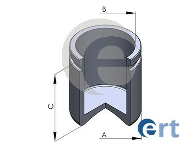 Piest brzdového strmeňa ERT