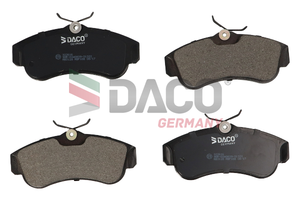 Sada brzdových platničiek kotúčovej brzdy DACO Germany