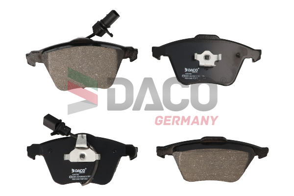Sada brzdových platničiek kotúčovej brzdy DACO Germany