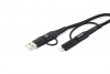 Multikábel USB C-USB C iOs USB A FullLINK 1m UC-15