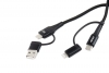 Multikábel USB C-USB C iOs USB A FullLINK 1m UC-15