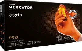 Nitrilové rukavice GoGrip oranžové veľkosti S, 50 ks
