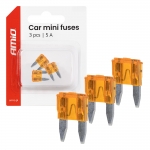 Autopoistky MINI púzdro 3 ks 5A AMIO-05096