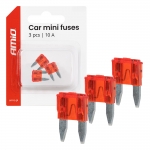 Autopoistky MINI púzdro 3 ks 10A AMIO-05097