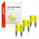 Autopoistky MINI púzdro 3 ks 20A AMIO-05100