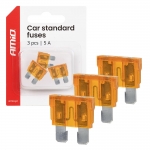 Autopoistky STANDARD púzdro 3 ks 5A AMIO-05103