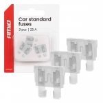 Autopoistky STANDARD púzdro 3 ks 25A AMIO-05108